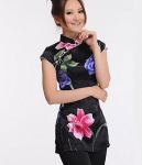 Ethnic QiPao Blouse Import BL3118 Black