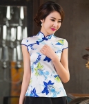 Vintage QiPao Blouse Import BL3138 White