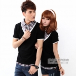 Kemeja Couple CP40 Black