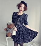 Dress DS3509 Dark Blue