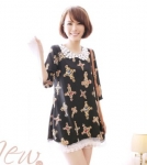 Chiffon Dress DS3542 Black