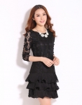 Dress DS3578 Black