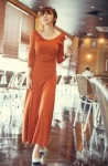 Dress DS3584 Orange