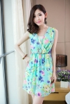 Dress DS3600 Green