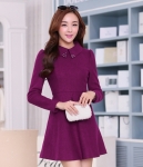 Winter Dress DS3714 Red Wine