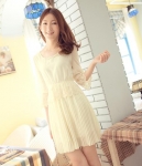 Chiffon Dress DS3725 Beige