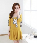 Mini Dress DS3739 Yellow