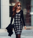 Dress DS3744 Black