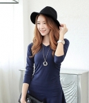 Slim fit Dress DS3749 Blue