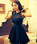 Halter Dress DS3770 Black