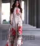 Chiffon Long Dress DS3780 White