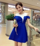 Dress DS3850 Blue