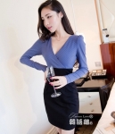 Dress DS3883 Blue