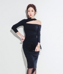 Dress DS3884 Black