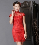 Cheongsam Dress DS3899 Red