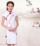 Cheongsam Dress DS3905 White