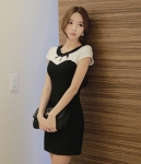 Dress DS3985 Black