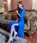 Lace Long Dress DS4020 Blue