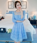 Organza Dress DS4062 Blue