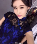 Modern Lace Cheongsam DS4076 Blue