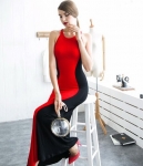 Silk Long Dress DS4091 Red