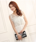 Chiffon Long Dress Import DS4096 White