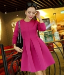 Premium Midi Dress Import DS4133 Pink