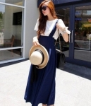 Casual Dress Korea DS4138 Navy Blue