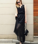 Premium Long Dress Import DS4139 Black