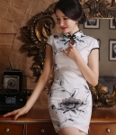 Elegant Cheongsam Dress DS4159 White