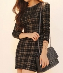 Sequined Korea Dress Import DS4186 Black