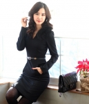 Elegant Formal Korea Dress DS4194 Black