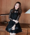 Korea Princess Dress Import DS4196 Black