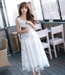 Korea Princess Long Dress DS4210 White