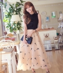 Elegant Maxi Long Dress Import DS4211 Black