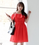 Korea Princess Dress Import DS4212 Red