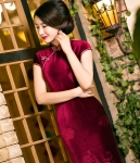 Vintage Long Cheongsam Import DS4230 Red