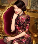 Vintage Cheongsam Import DS4246 Maroon