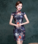 Retro Elegant Cheongsam Import DS4300 Blue