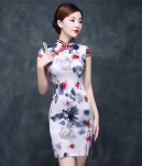 Retro Elegant Cheongsam Import DS4301 White