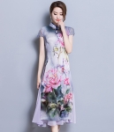 Modern Fashion Cheongsam Import DS4315 Purple