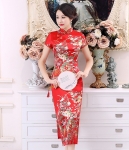 Classic Long Cheongsam Import DS4320 Red