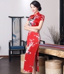 Classic Long Cheongsam Import DS4322 Red