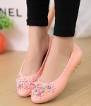 Pink Korean Flat Shoes Import