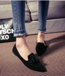 Black Casual Flat Shoes Import