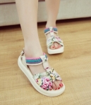 Beige Korean Wedges Import