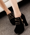 Black Korean High Heel Boots