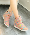 Pink Graffiti Velcro import Shoes