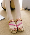 Red Korean Sandal Import