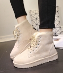 Cream Warm Snow Boots